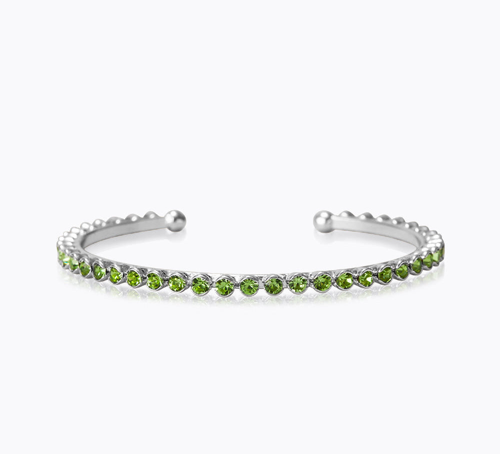 Caroline Svedbom - Siri Bangle Peridot Rhodium