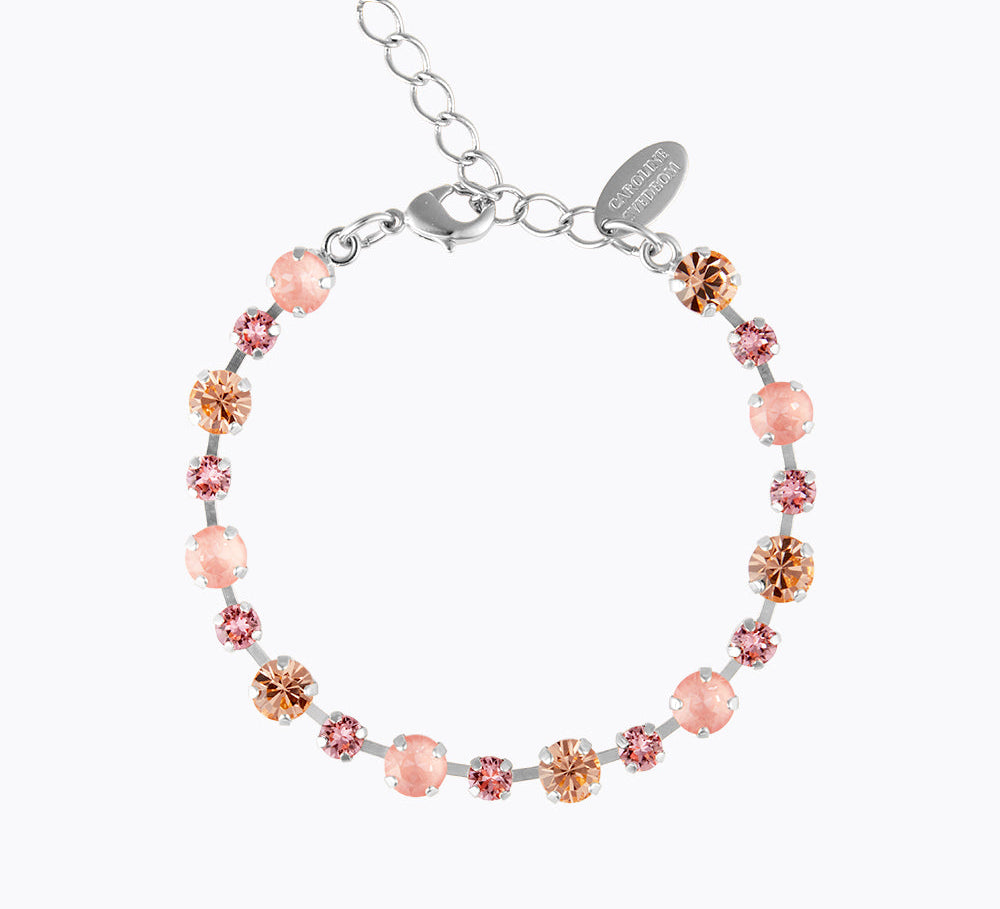 Caroline Svedbom - Calanthe Bracelet Flamingo Combo Rhodium