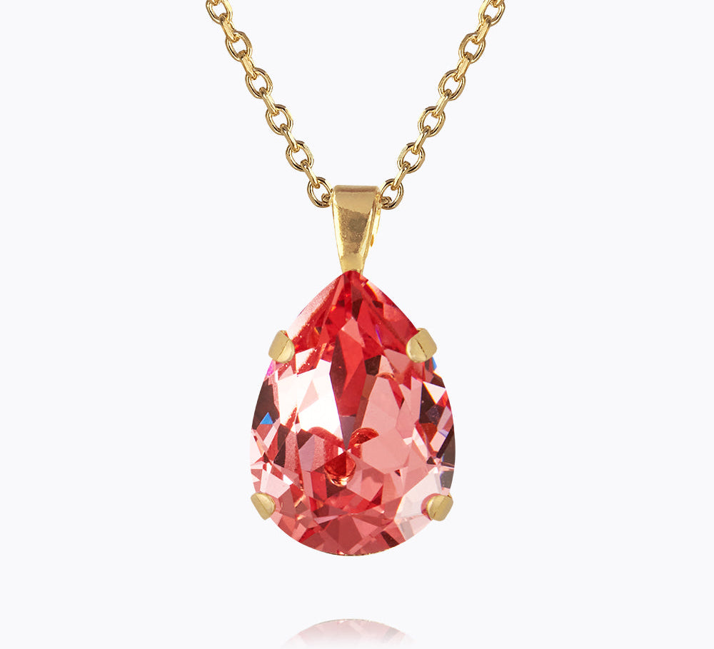 Caroline Svedbom - Classic Drop Necklace Rose Peach Gold