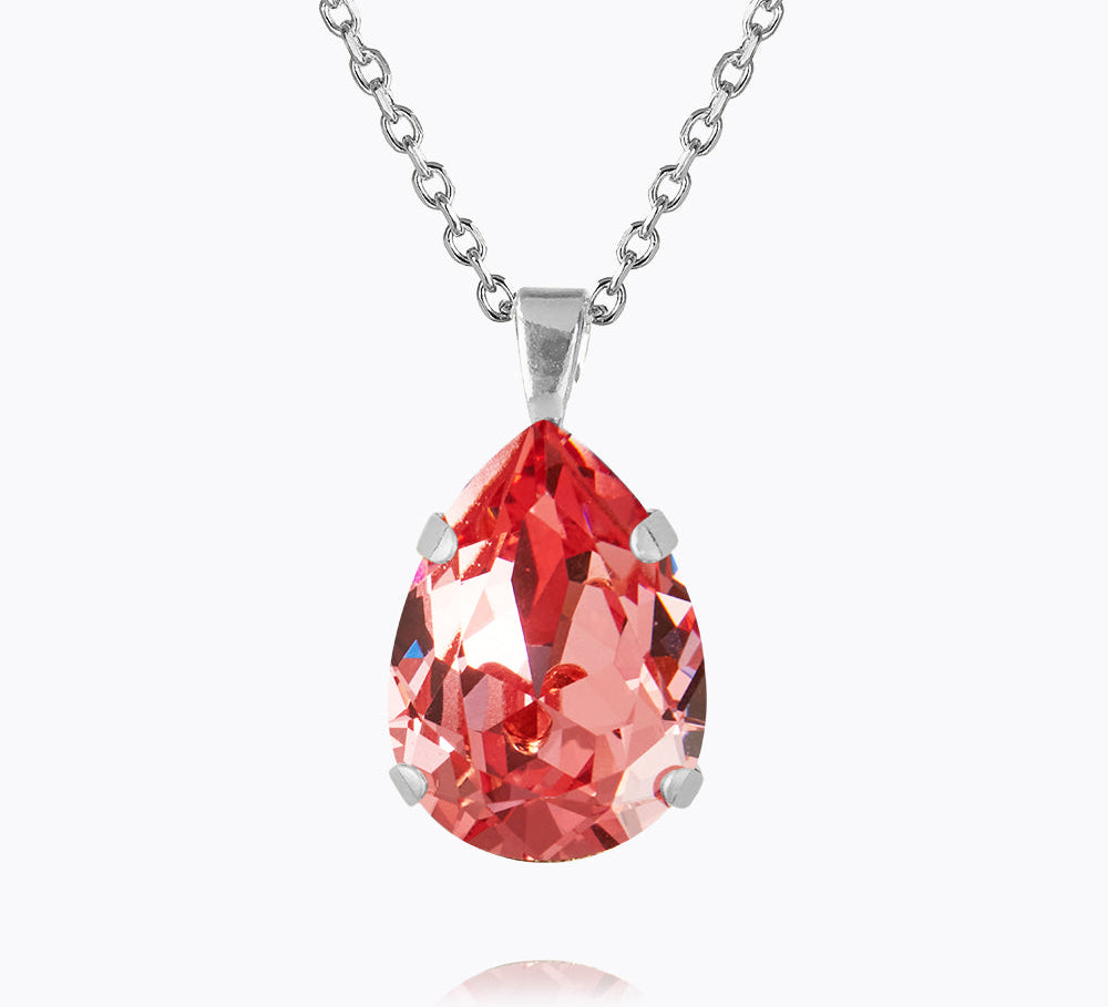 Caroline Svedbom - Classic Drop Necklace Rose Peach Rhodium