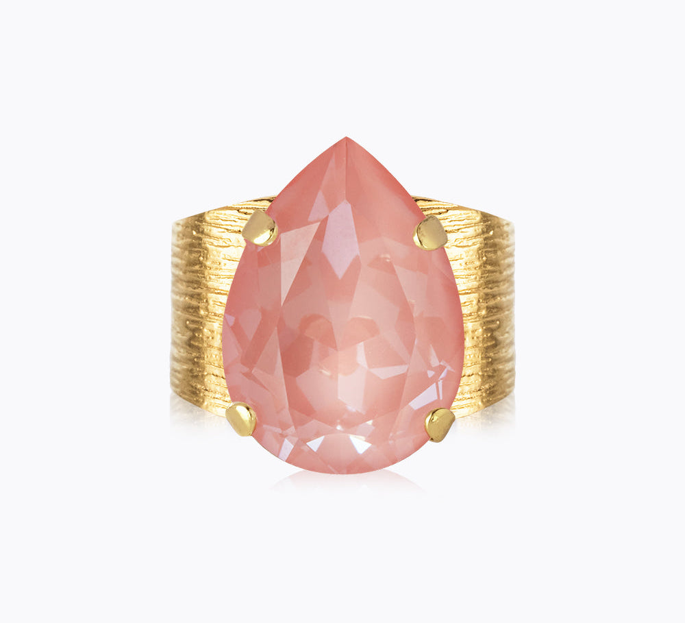 Caroline Svedbom - Classic Drop Ring Flamingo Ignite Gold
