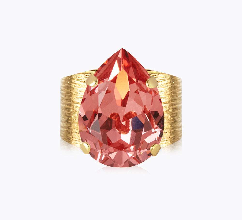 Caroline Svedbom - Classic Drop Ring Rose Peach Gold