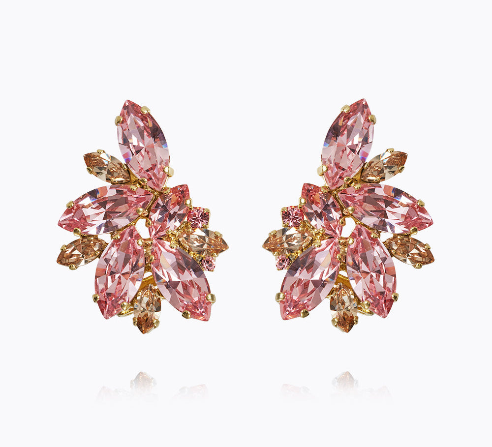 Caroline Svedbom - Iris Earcuffs Light Rose Silk Gold