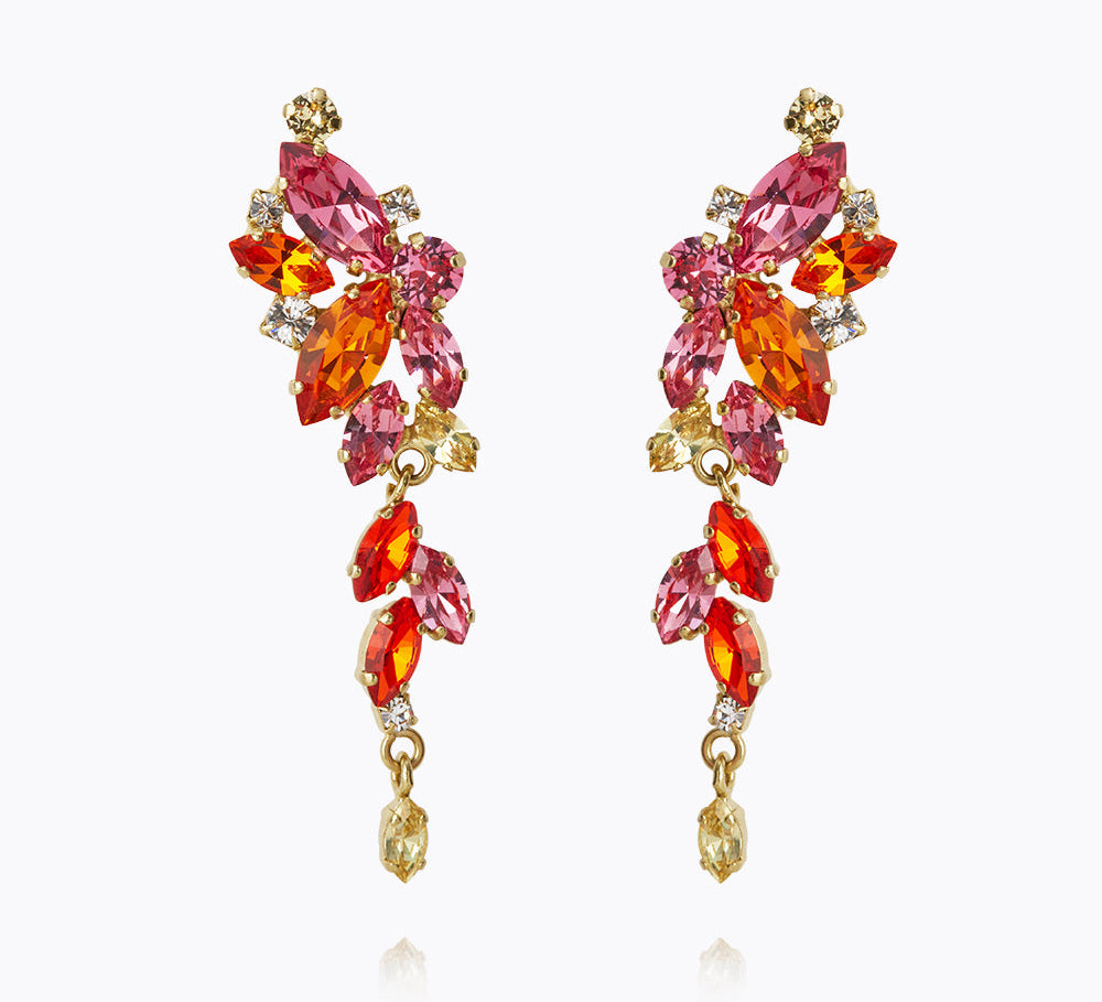 Caroline Svedbom - Jasmine Earrings Sunset Combo Gold