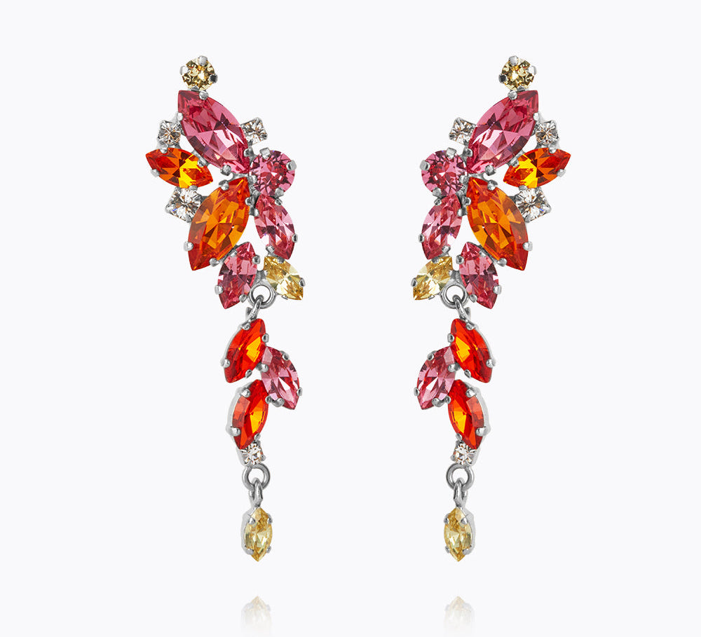 Caroline Svedbom - Jasmine Earrings Sunset Combo Rhodium