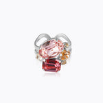 Caroline Svedbom - Mini Carolina Ring Pink Combo Rhodium