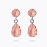 Caroline Svedbom - Mini Drop Earrings Flamingo Ignite Rhodium