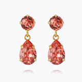 Caroline Svedbom - Mini Drop Earrings Rose Peach Gold