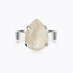 Caroline Svedbom - Mini Drop Ring Linen Ignite Rhodium