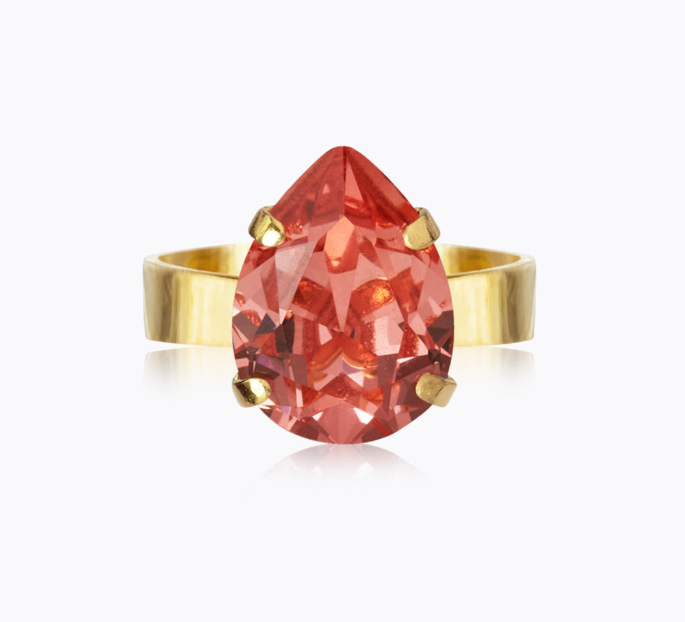 Caroline Svedbom - Mini Drop Ring Rose Peach Gold