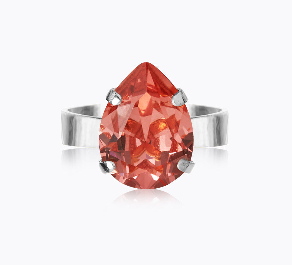 Caroline Svedbom - Mini Drop Ring Rose Peach Rhodium
