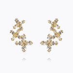 Caroline Svedbom - Multi Star Cuff Earrings Crystal Gold