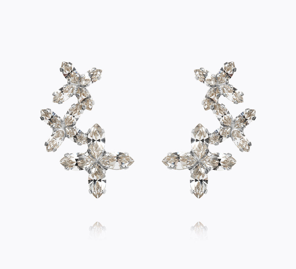 Caroline Svedbom - Multi Star Cuff Earrings Crystal Rhodium