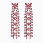 Caroline Svedbom - Petite Penelope Earrings Pink Combo Rhodium