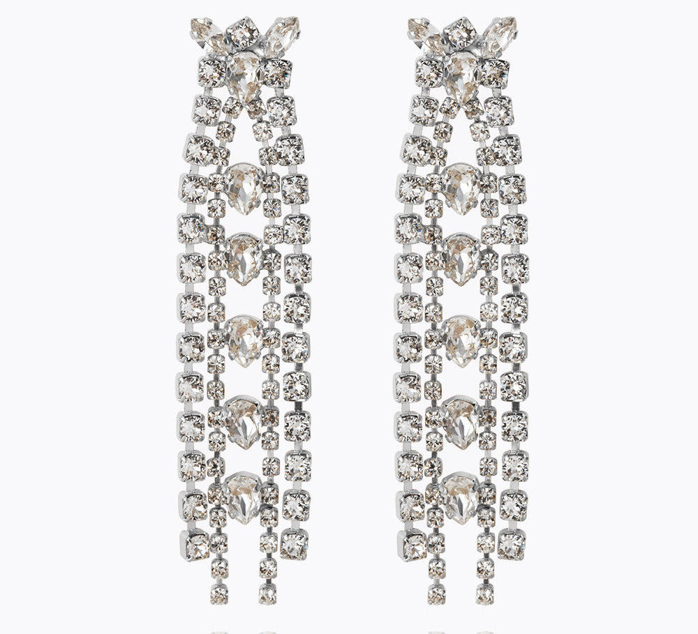 Caroline Svedbom - Petite Penelope Earrings Crystal Rhodium