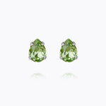 Caroline Svedbom - Superpetite Drop Earrings Peridot Rhodium