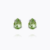 Caroline Svedbom - Superpetite Drop Earrings Peridot Rhodium