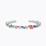 Caroline Svedbom - Antonia Bangle Rainbow Combo Rhodium