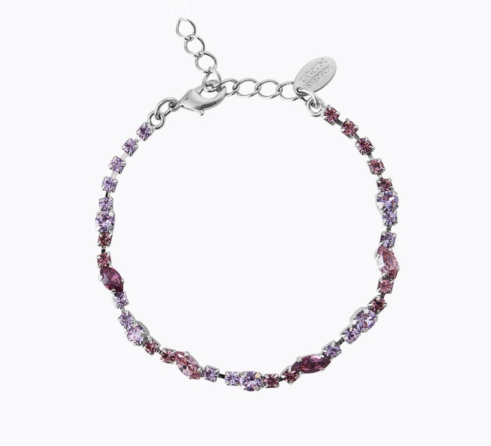 Caroline Svedbom - Antonia Bracelet Violet Combo Rhodium