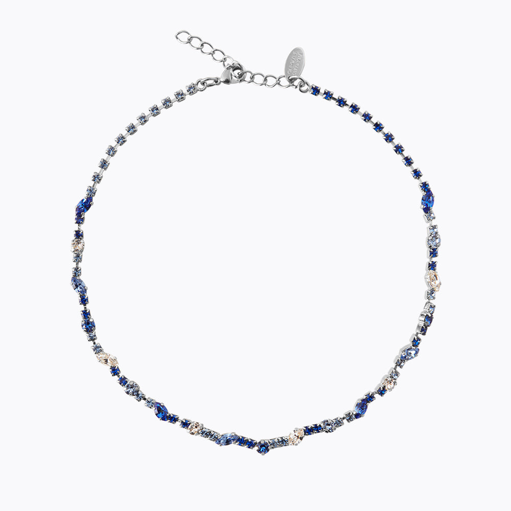 Caroline Svedbom - Antonia Necklace Blue Combo Rhodium