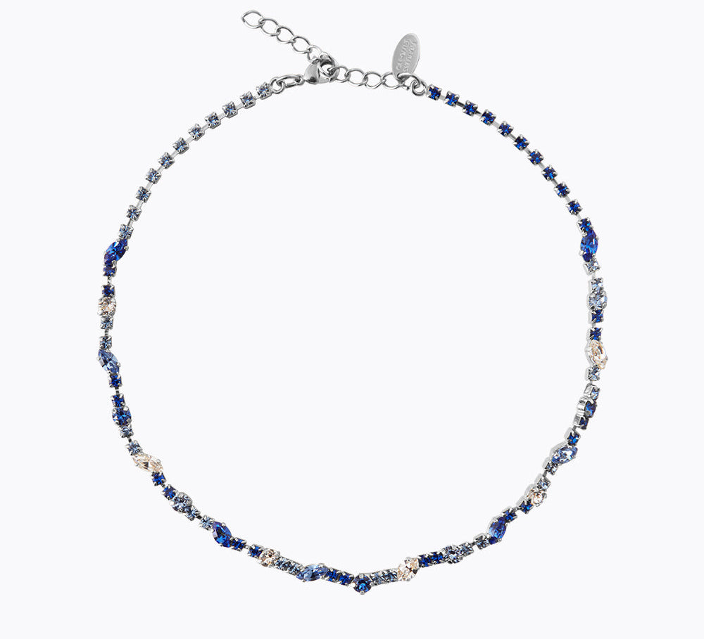 Caroline Svedbom - Antonia Necklace Blue Combo Rhodium