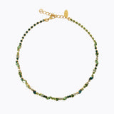 Caroline Svedbom - Antonia Necklace Green Combo Gold