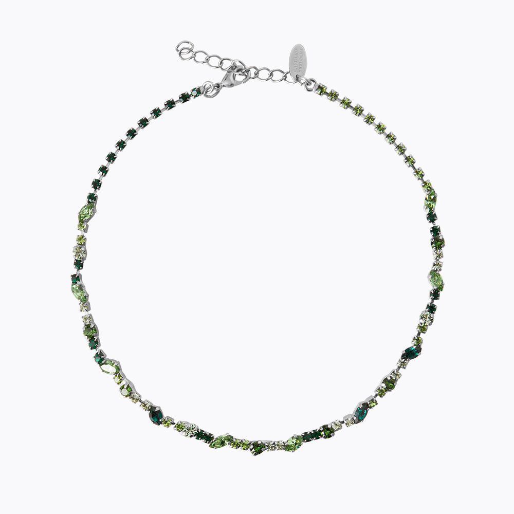 Caroline Svedbom - Antonia Necklace Green Combo Rhodium