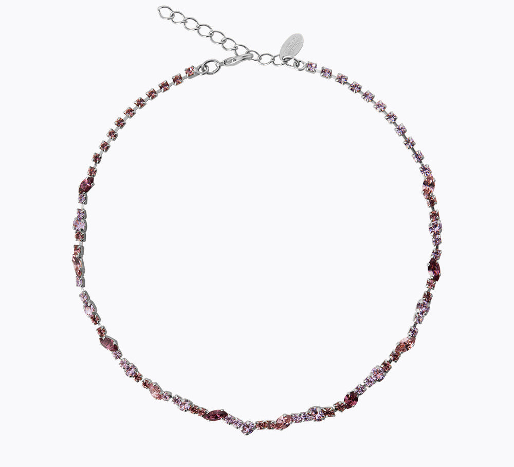 Caroline Svedbom - Antonia Necklace Violet Combo Rhodium