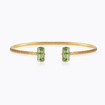 Caroline Svedbom - Baguette Bracelet Peridot Gold