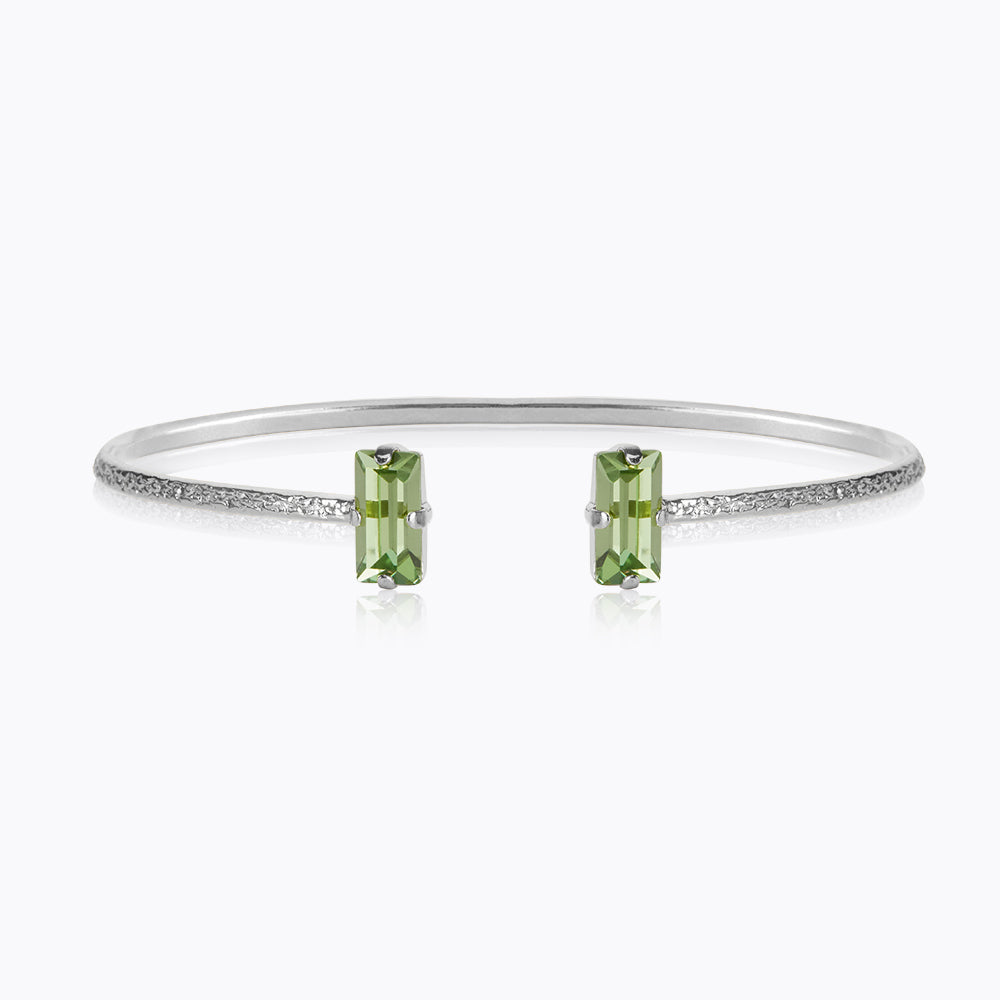 Caroline Svedbom - Baguette Bracelet Peridot Rhodium