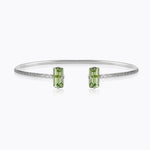 Caroline Svedbom - Baguette Bracelet Peridot Rhodium