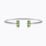 Caroline Svedbom - Baguette Bracelet Peridot Rhodium