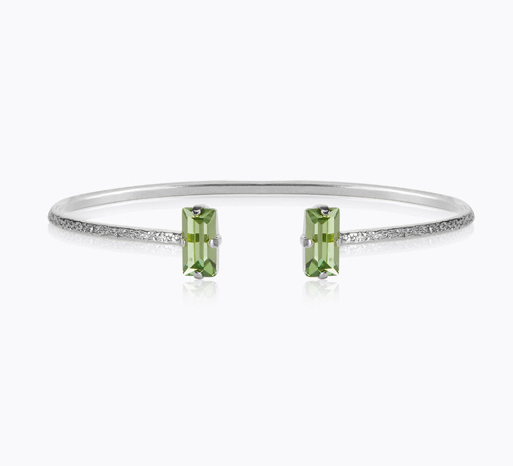 Caroline Svedbom - Baguette Bracelet Peridot Rhodium