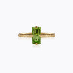 Caroline Svedbom - Baguette Ring Peridot Gold