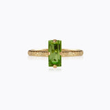 Caroline Svedbom - Baguette Ring Peridot Gold