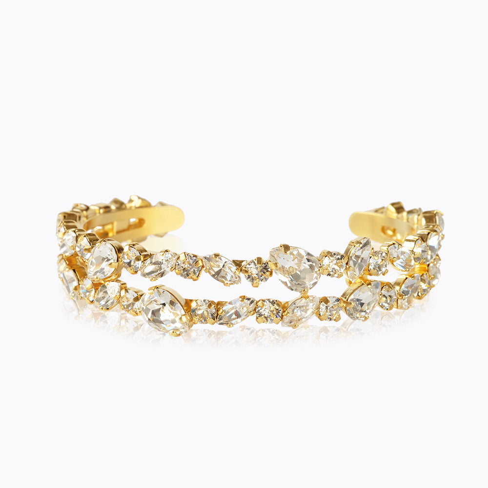 Caroline Svedbom - Gabriella Bangle Crystal Gold