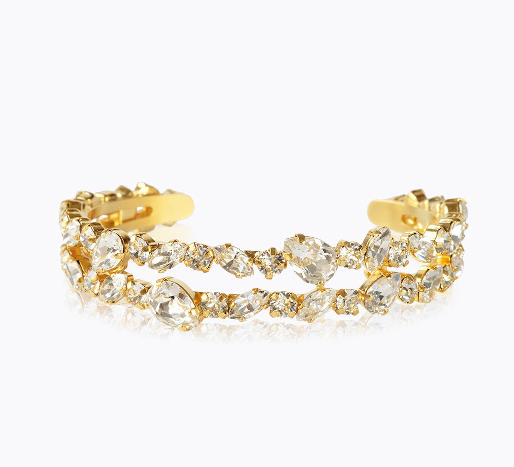 Caroline Svedbom - Gabriella Bangle Crystal Gold
