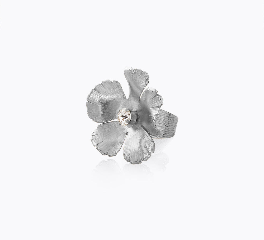 Caroline Svedbom - Anemone Ring Crystal Rhodium