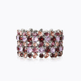 Caroline Svedbom - Multi Cuff Bracelet Violet Combo Rhodium