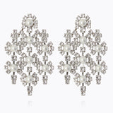 Caroline Svedbom - My Soulmate Earrings Pearl Crystal Rhodium