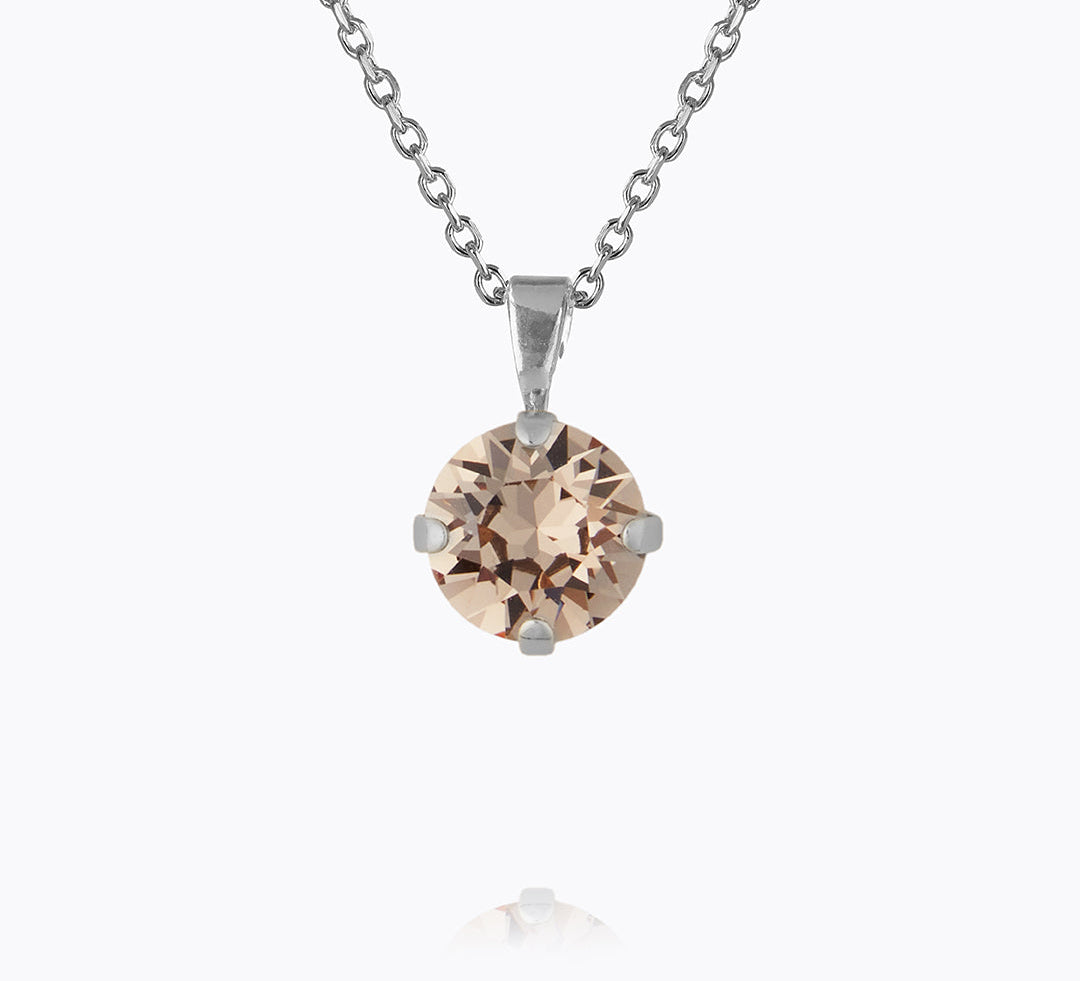 Caroline Svedbom - Classic Petite Necklace Greige Rhodium