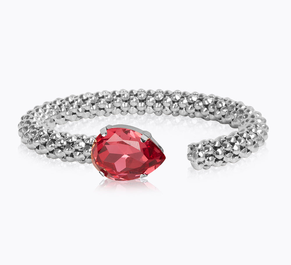 Caroline Svedbom - Classic Rope Bracelet Mulberry Red Rhodium