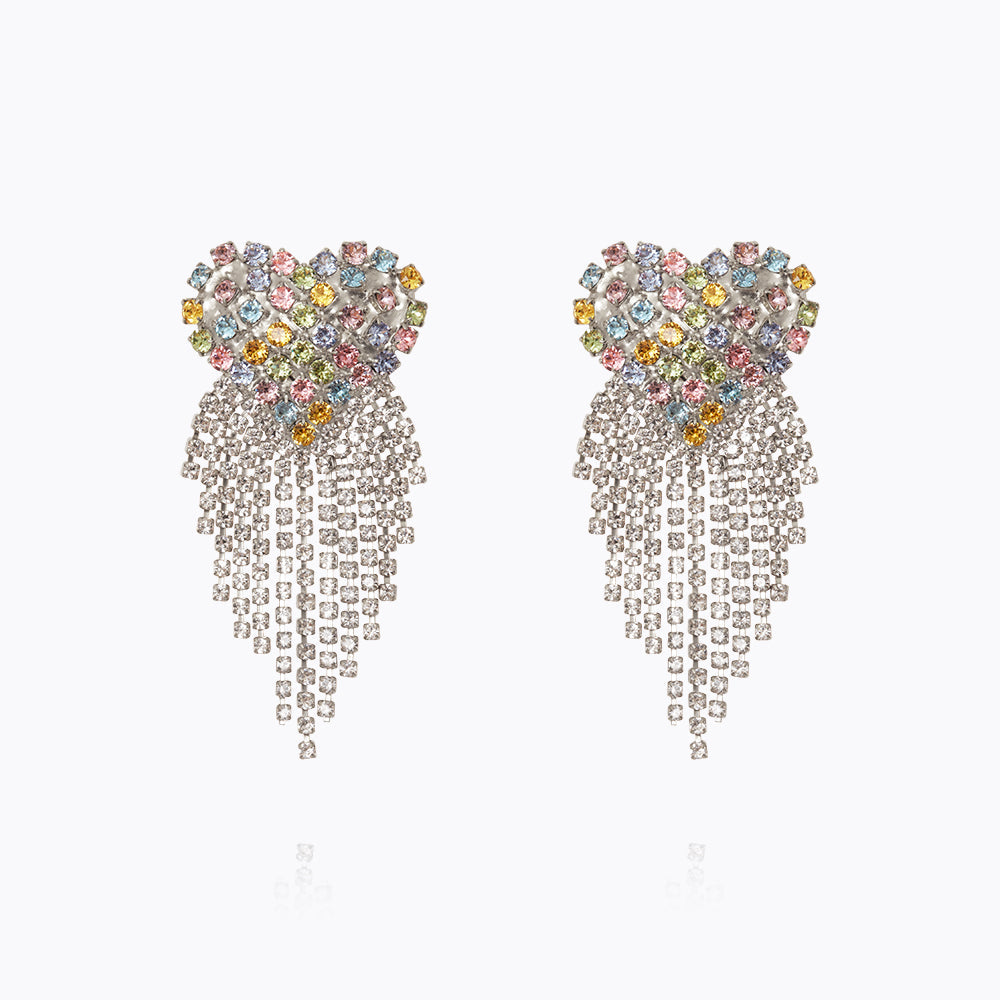 Caroline Svedbom - Mini Cordelia Earrings Pastel Combo Rhodium