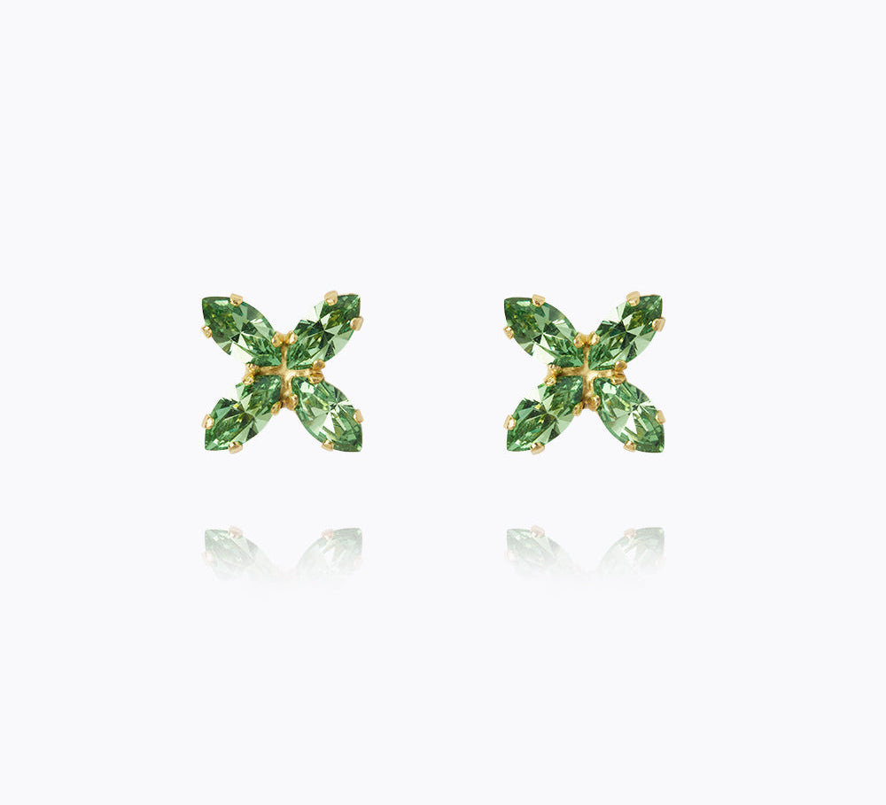 Caroline Svedbom - Crystal Star Earrings Peridot Gold