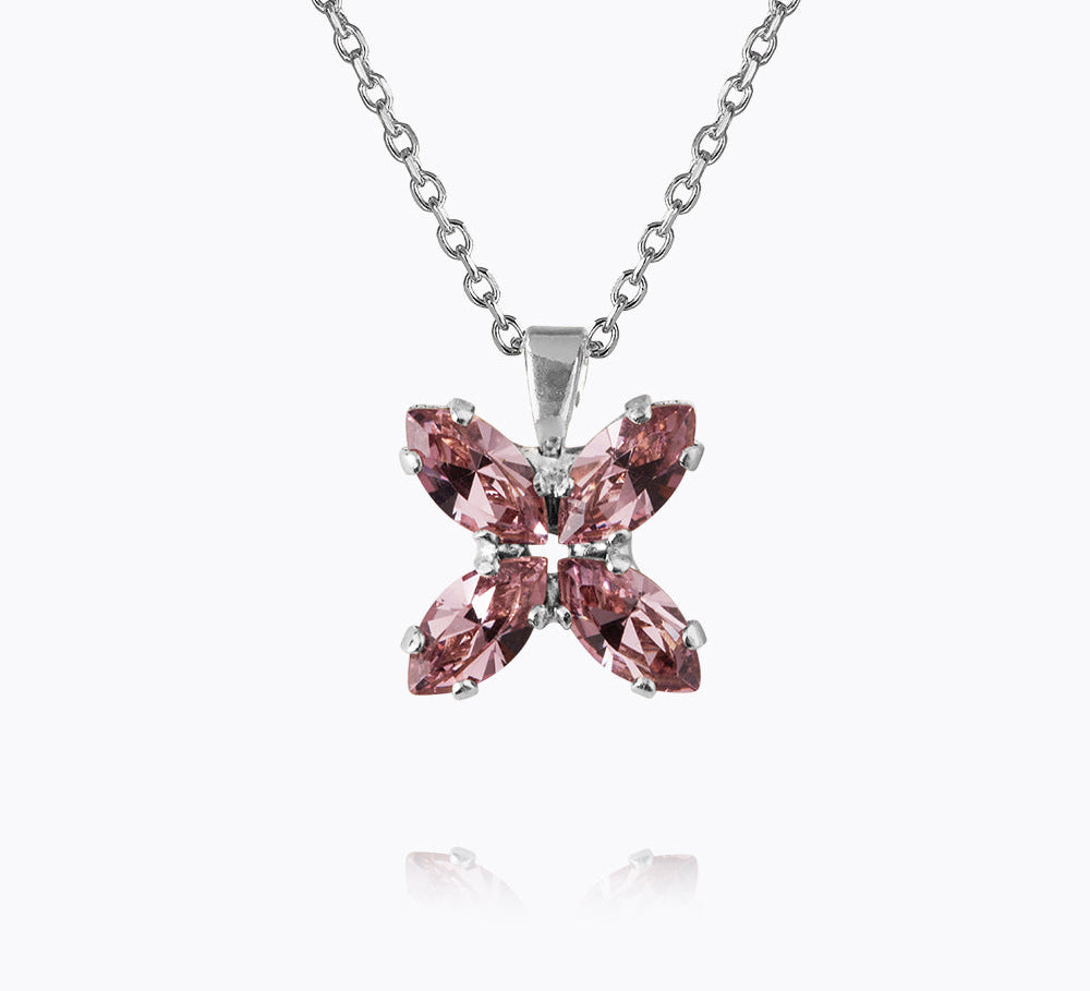 Caroline Svedbom - Crystal Star Necklace 50 Light Amethyst Rhodium