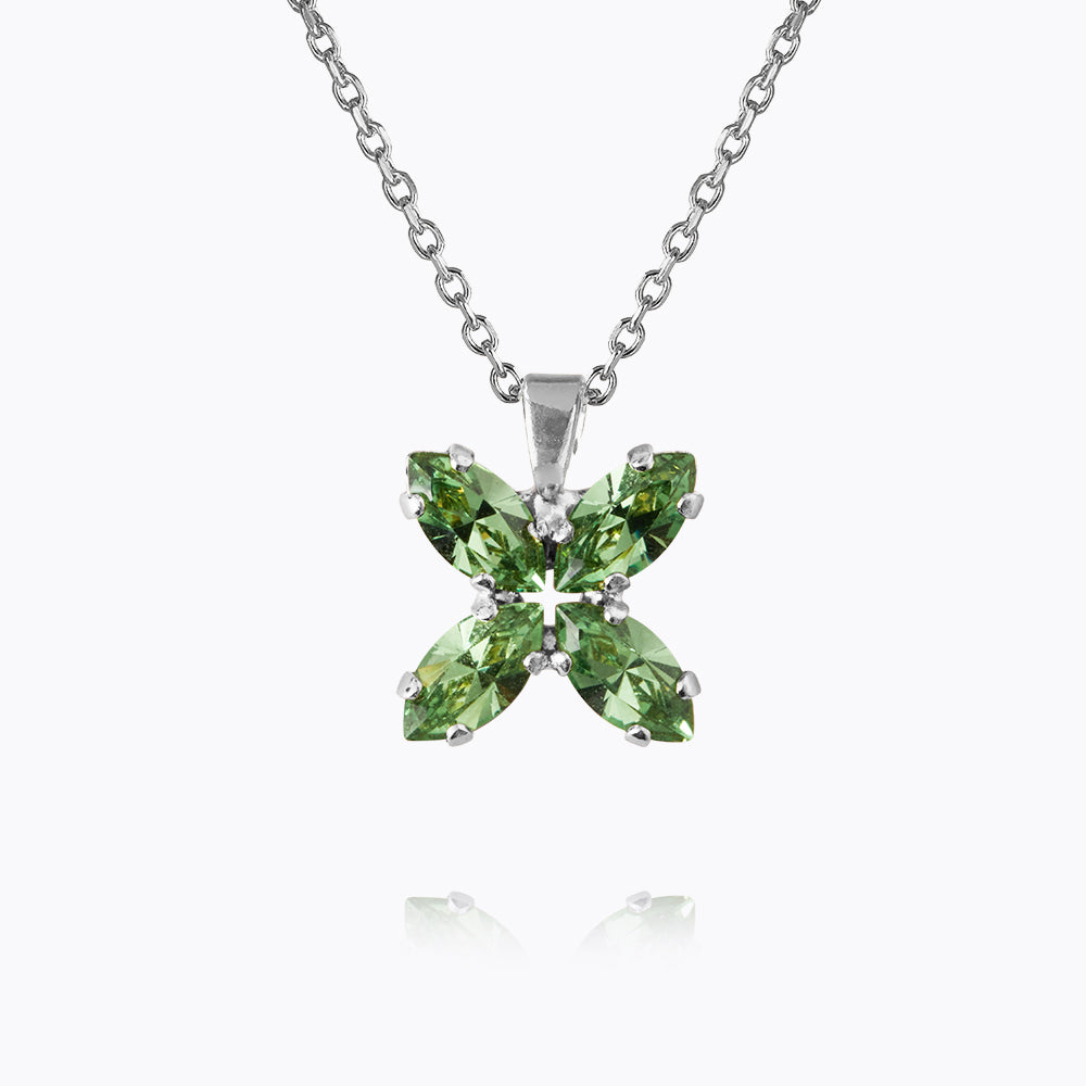 Caroline Svedbom - Crystal Star Necklace 50 Peridot Rhodium