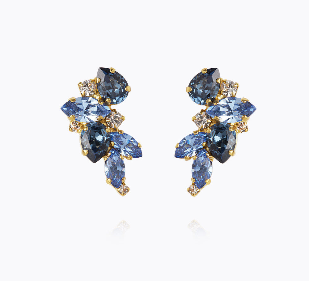 Caroline Svedbom - Demi Earrings Blue Combo Gold