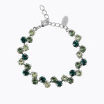 Caroline Svedbom - Fiona Bracelet Green Combo Rhodium