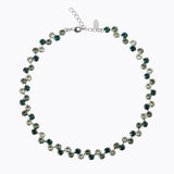 Caroline Svedbom - Fiona Necklace Green Combo Rhodium