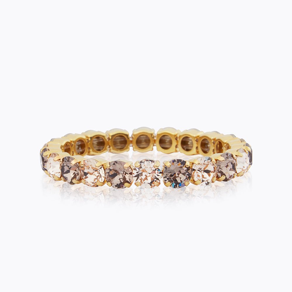Caroline Svedbom - Gia Stud Bracelet Greige Silk Combo Gold